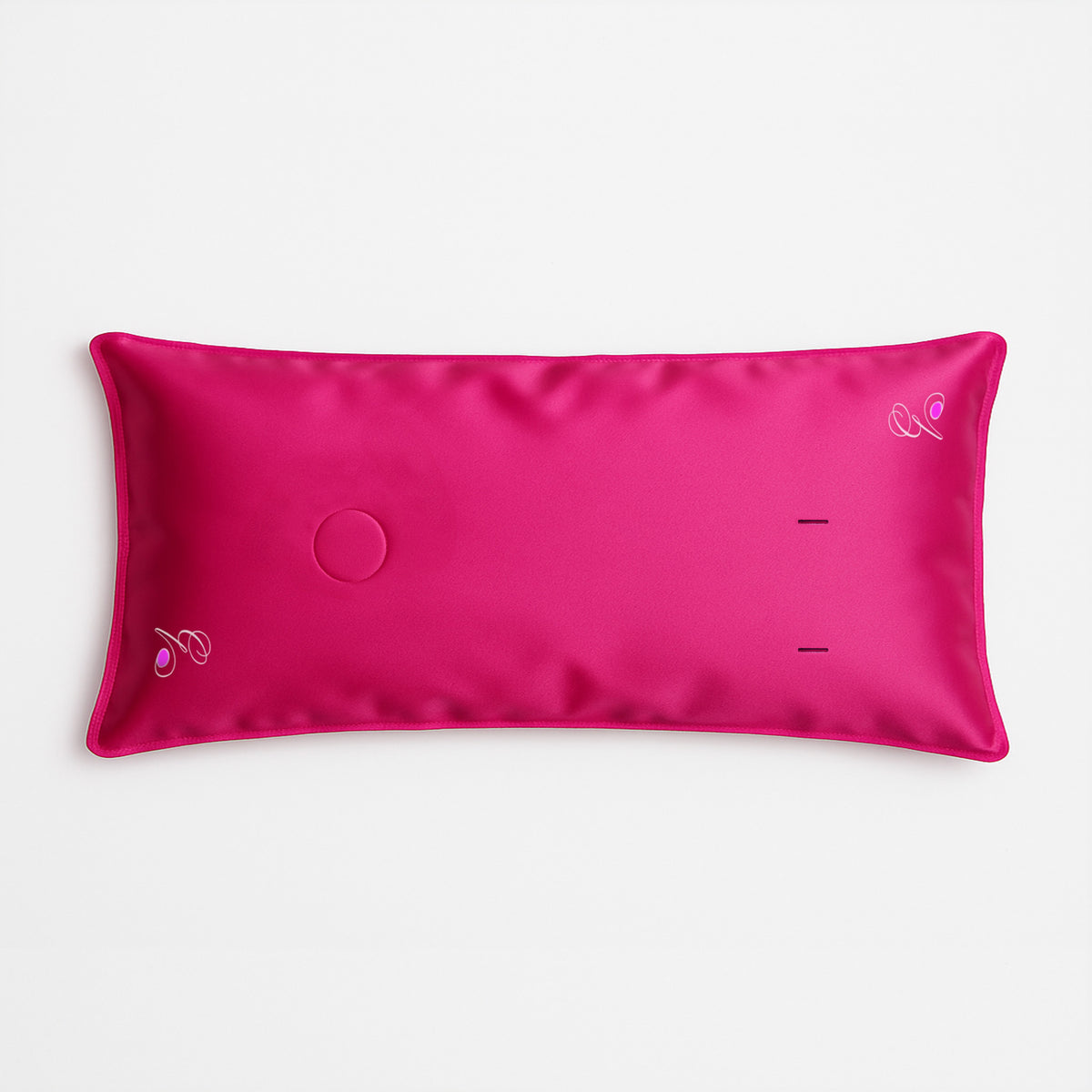 Pillowsforeplay Bolero- Top Down View #variant:slip-color-pink-satin-slip